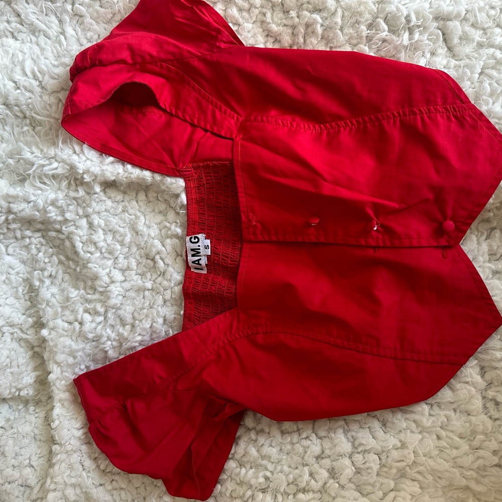 I Am Gia Red Crop Top